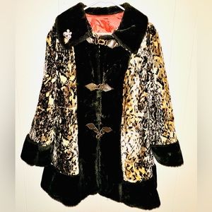 Faux Leopard Coat